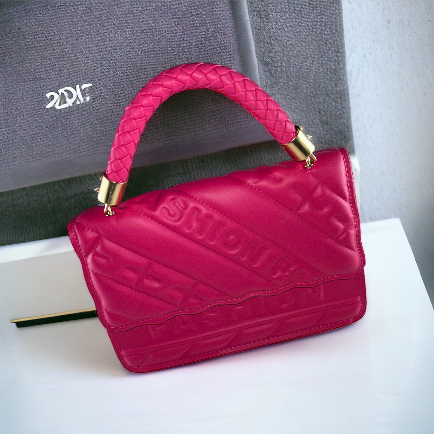 Kashpire | Tribeca Mini Quilted Handbag in Pink | L23