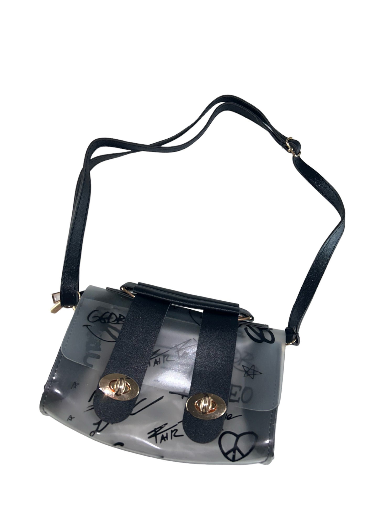 Kashpire | Jelly Crossbody Urban Bag in Black | L12