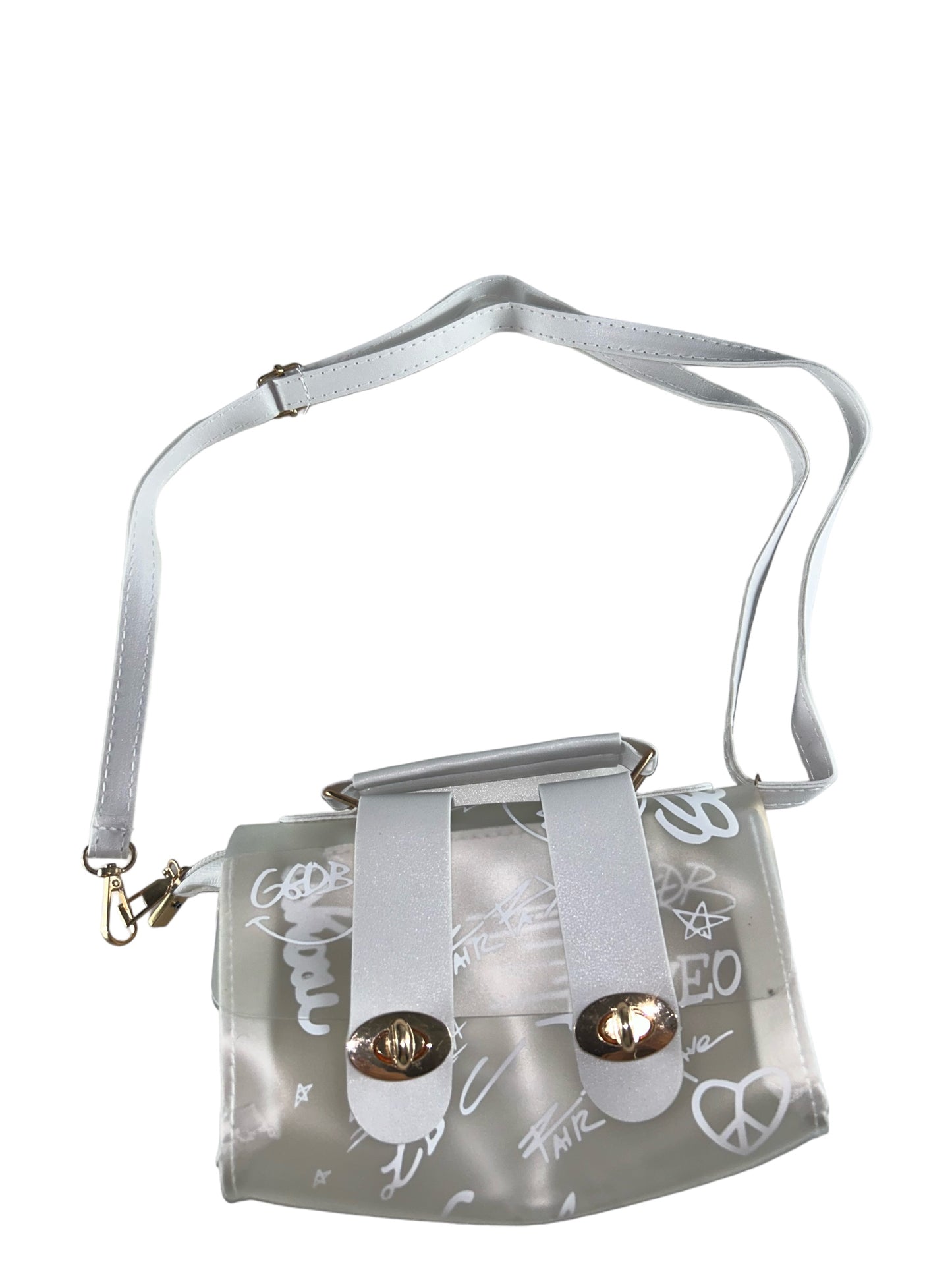 Kashpire | Jelly Crossbody Urban Bag in White | L14