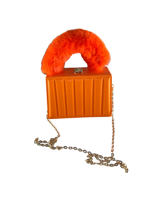 Kashpire |  Argyle Checkered Handbag in Orange | L1