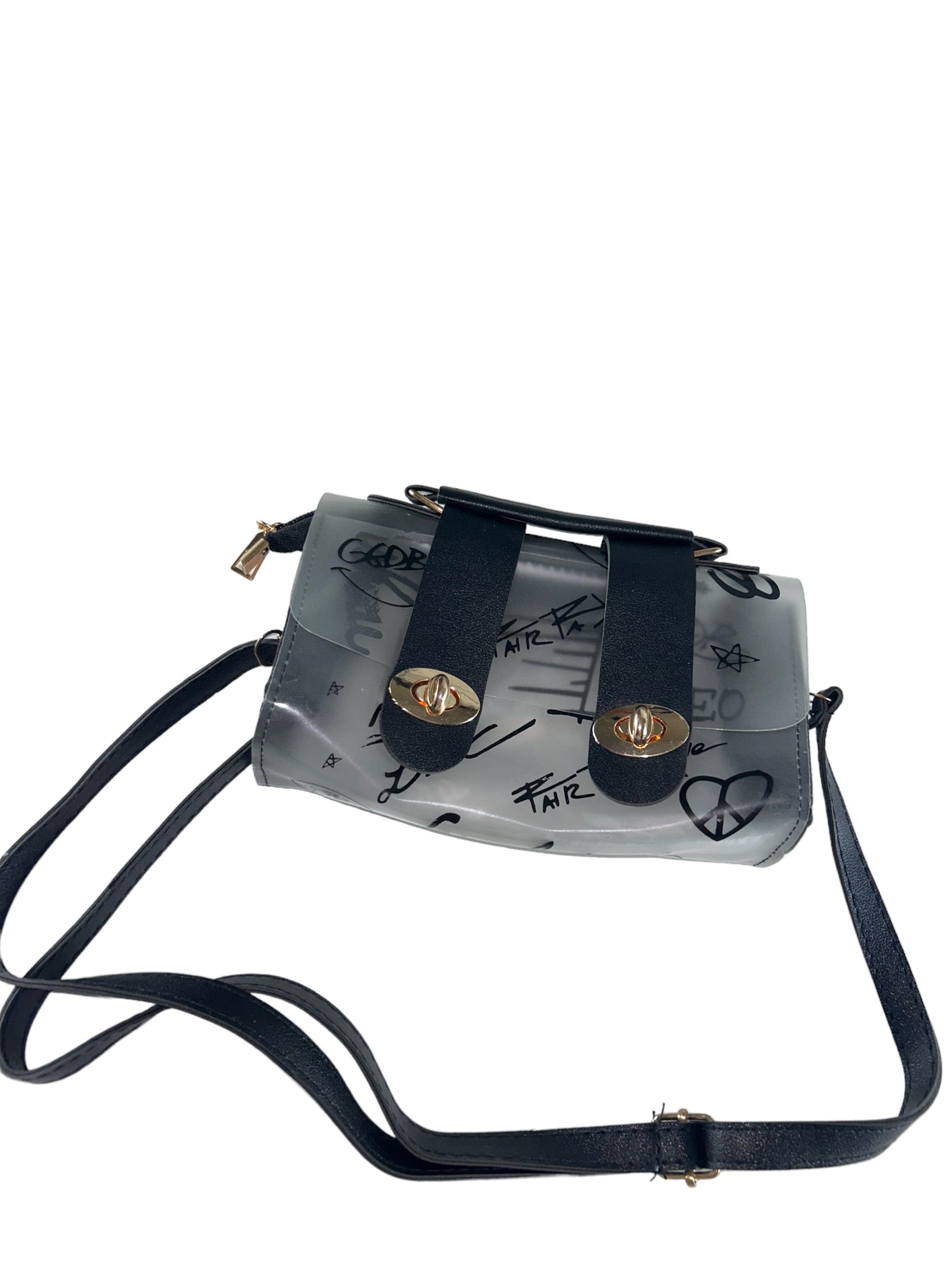 Kashpire | Jelly Crossbody Urban Bag in Black | L12