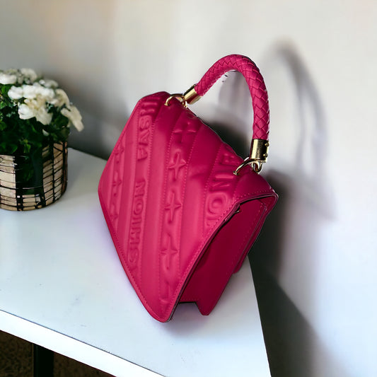 Kashpire | Tribeca Mini Quilted Handbag in Pink | L23