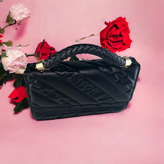 Kashpire | Tribeca Mini Quilted Handbag in Black | L25